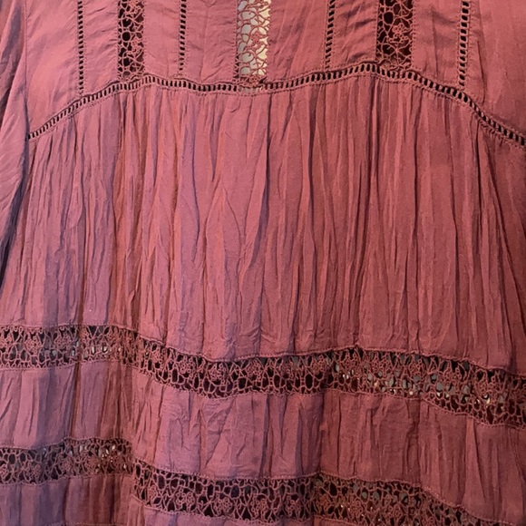 Aritzia Wilfred Burgundy Blouse - Picture 3 of 5